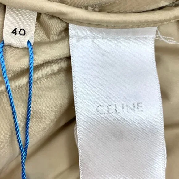 Celine Khaki “Arc de Triomphe” single-breasted sleeveless down vest - Picture 6 of 8